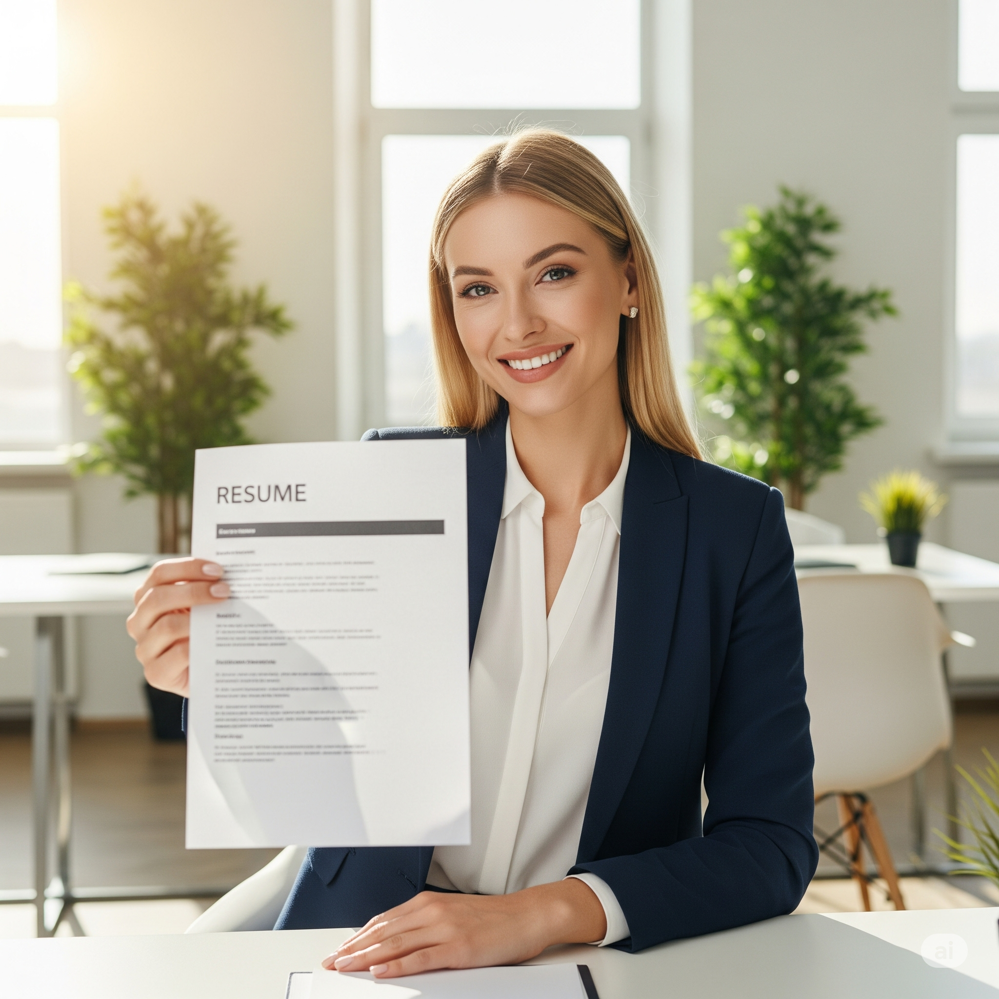 Professional recruiter reviewing AI-tailored resumes